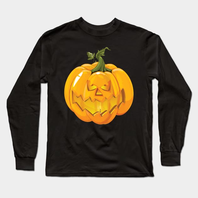 jack o lantern Long Sleeve T-Shirt by nickemporium1